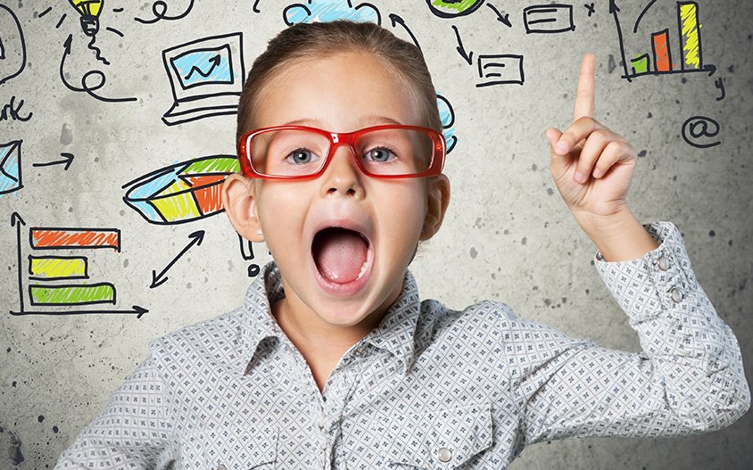 Der AHA!-Effekt: Schüler versteht den Stoff und freut sich